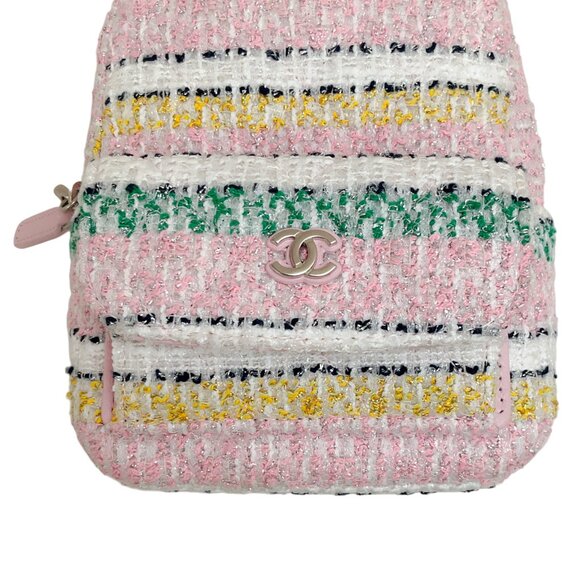 Chanel 2024 Pink Tweed Mini Backpack main image 10